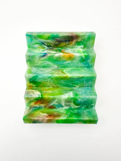 Dark Green Soap Dish